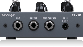 Behringer Vintage ’69 Vibe Pedal with Footswitchable Modes, Onboard Speed Control and Dual Inputs