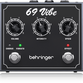 Behringer Vintage ’69 Vibe Pedal with Footswitchable Modes, Onboard Speed Control and Dual Inputs