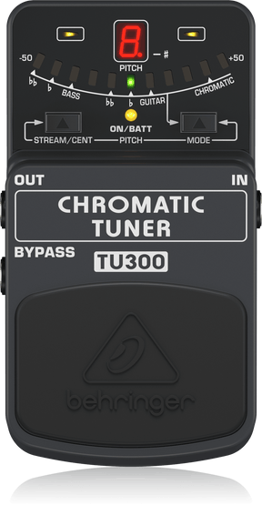 Behringer TU300 Guitar Effects Pedal Ultimate Guitar / Bass Tuner