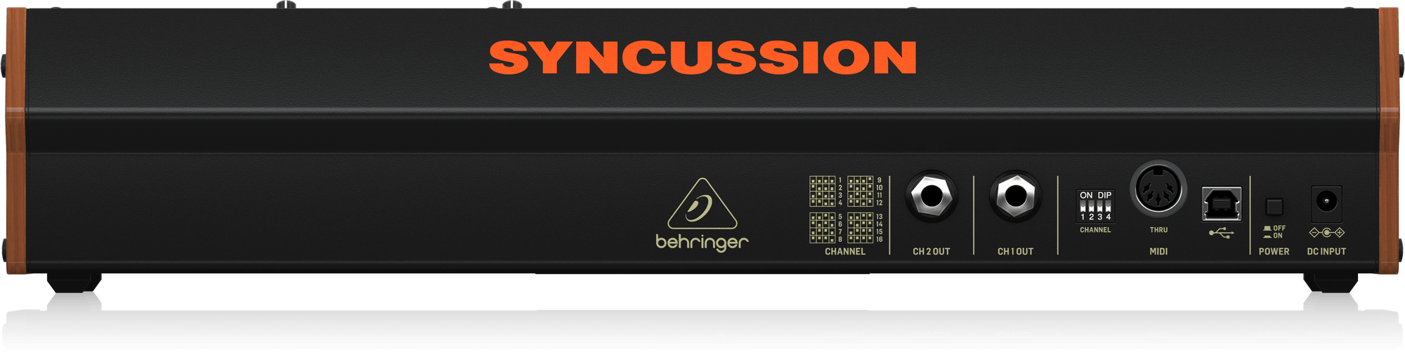 Behringer SYNCUSSIONSY1 Classic Dual Analog Percussion Synthesizer with 6 Oscillator Modes and Eurorack Format