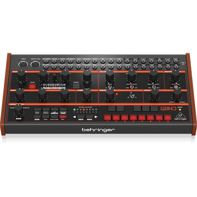 Behringer GRIND Hybrid Semi-Modular Synthesizer with 24 Digital Sound Engines, Analog Ladder Filter, 32-Step Sequencer and 16-Voice Poly Chain