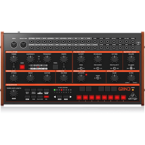 Behringer GRIND Hybrid Semi-Modular Synthesizer with 24 Digital Sound Engines, Analog Ladder Filter, 32-Step Sequencer and 16-Voice Poly Chain