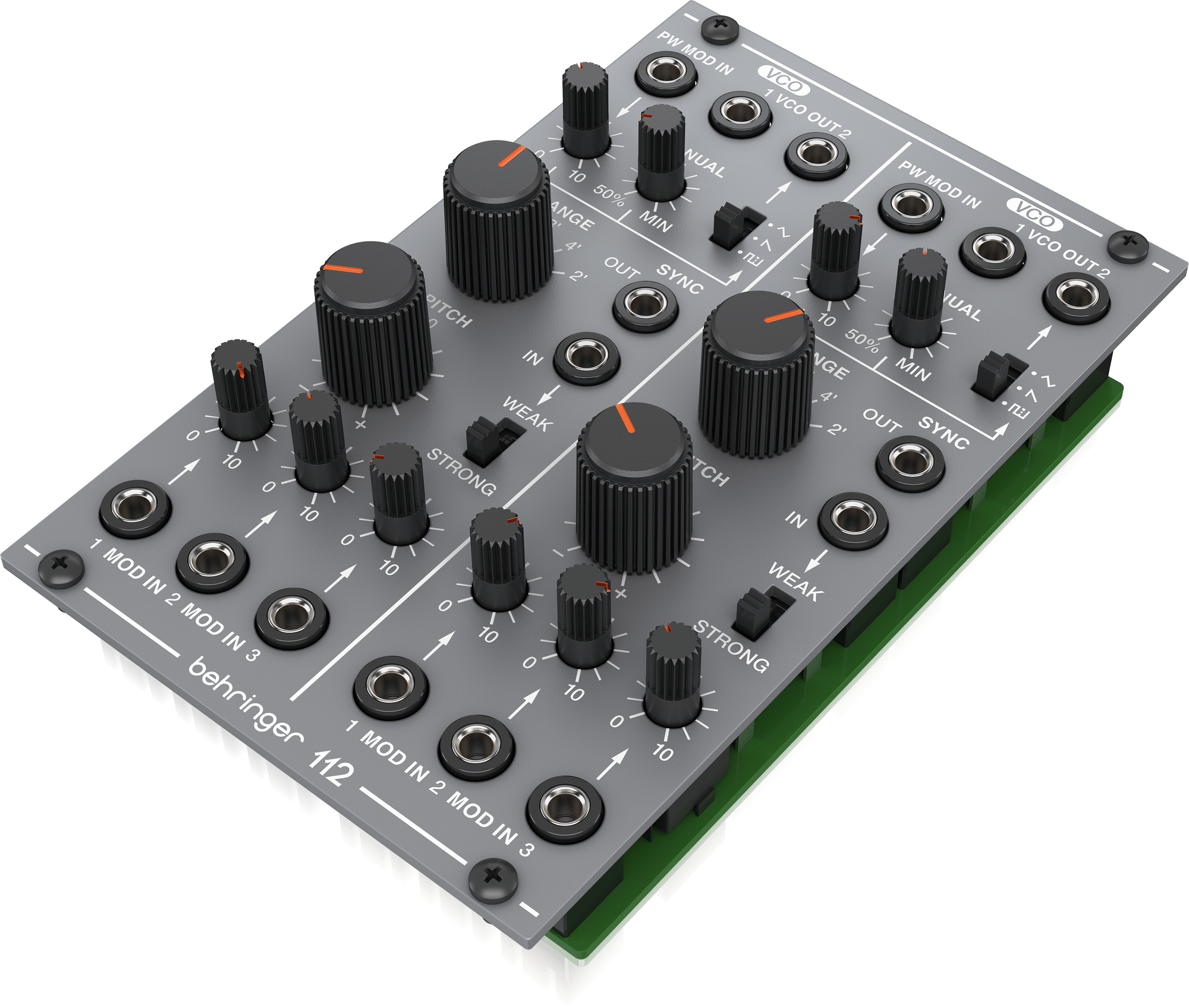 Behringer 112DUALVCO Analog Dual VCO Module w/ Controls & Switches