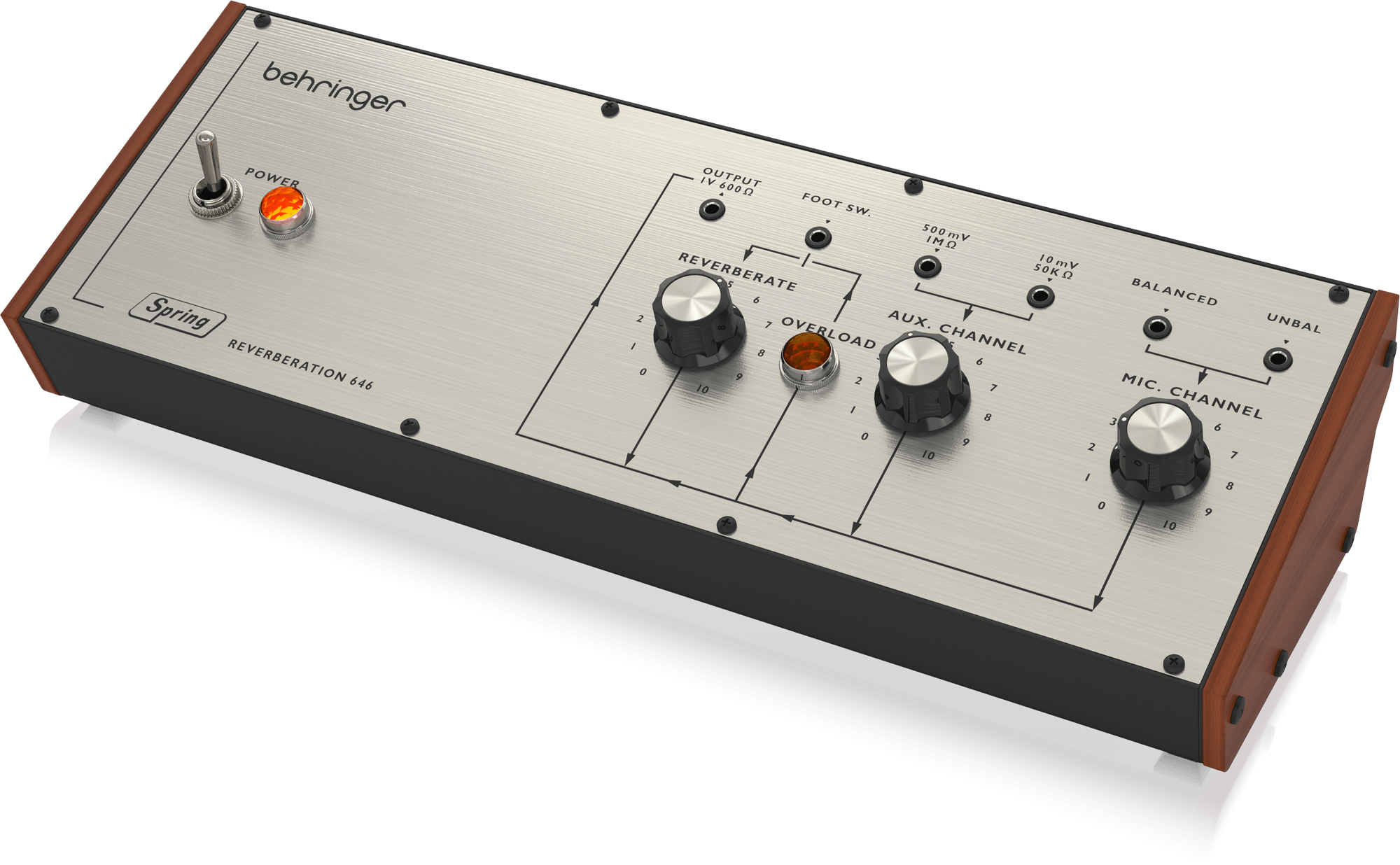 Behringer SPRINGREVERBERATION646 Legendary Spring Reverb with Overload Circuit in Eurorack Format
