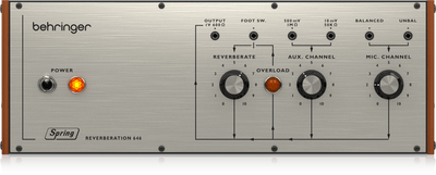 Behringer SPRINGREVERBERATION646 Legendary Spring Reverb with Overload Circuit in Eurorack Format