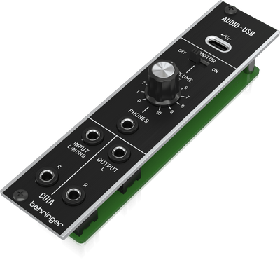 Behringer CU1A Ultra-Low Latency 2 In/2 Out USB/Audio Interface for Eurorack