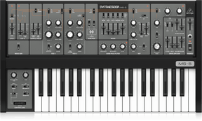 Behringer MS5-BEH Analog Synthesizer with 37 Full-Size Keys, 2 VCOs, Multi-Mode VCF, VCA, 2 LFOs, 2 Envelopes and Ring Modulator