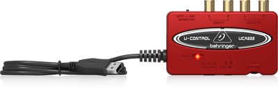 Behringer UCA222 Ultra-Low Latency 2 In/2 Out USB Audio Interface with Digital Output