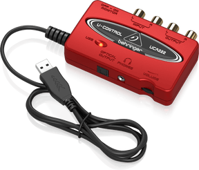 Behringer UCA222 Ultra-Low Latency 2 In/2 Out USB Audio Interface with Digital Output