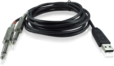 Behringer LINE2USB Stereo 1/4" Line In to USB Interface Cable