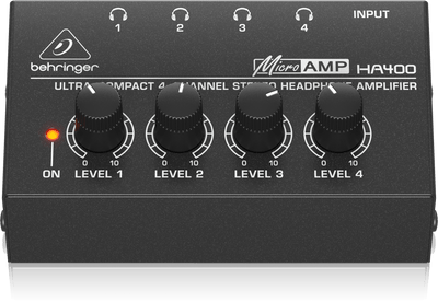 Behringer - HA400 Ultra-Compact 4-Channel Stereo Headphone Amplifier