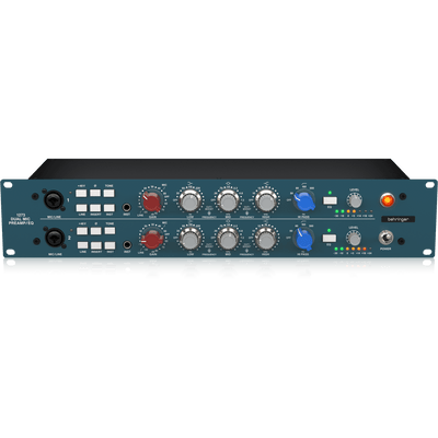 Behringer 1273 2-Channel Microphone Preamplifier with 3-Band Equalizers and Custom-Built Midas Transformers
