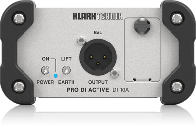 Klark Teknik DI10A Active DI Box with Midas Transformer, Extended Dynamic Range and Phantom/Battery Operation