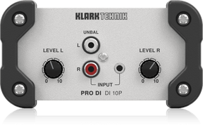 Klark Teknik DI10P Passive DI Box (Stereo in/Mono out)