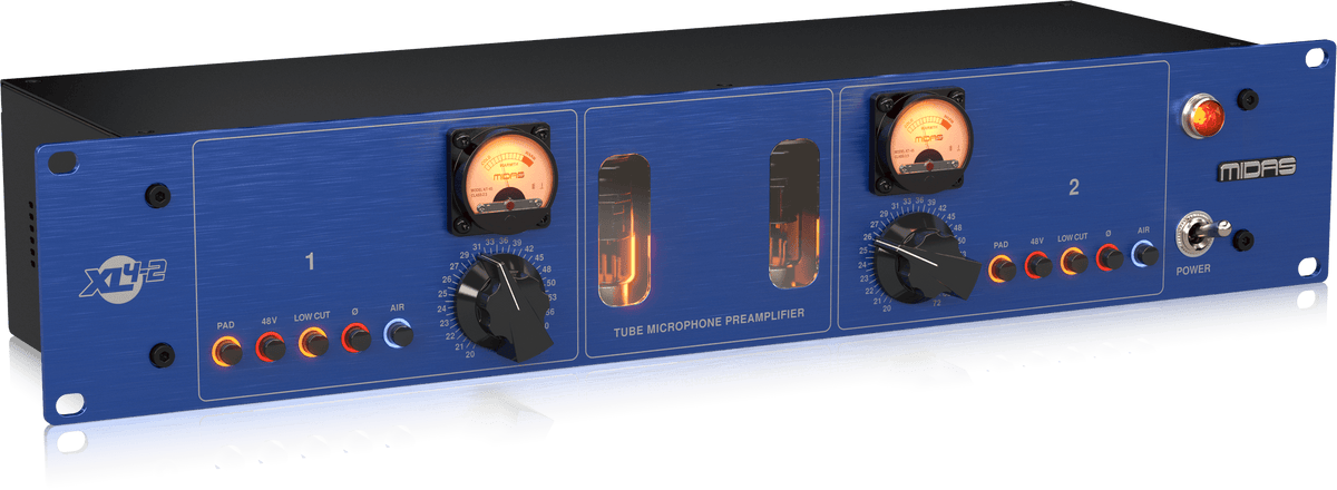 Midas XL4-2 2-channel Tube Microphone Preamp