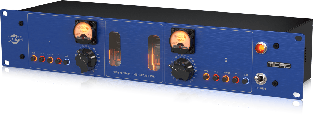 Midas XL4-2 2-channel Tube Microphone Preamp