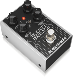 TC Electronic BUCKETBRIGADEANALOGDELAY Analog BBD Delay Pedal with 600 ms Delay Time, Warm Repeats, Optional Modulation and Depth Control