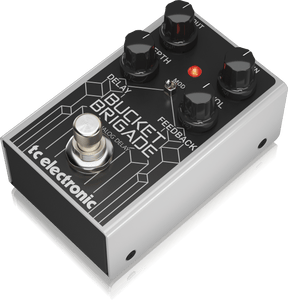 TC Electronic BUCKETBRIGADEANALOGDELAY Analog BBD Delay Pedal with 600 ms Delay Time, Warm Repeats, Optional Modulation and Depth Control