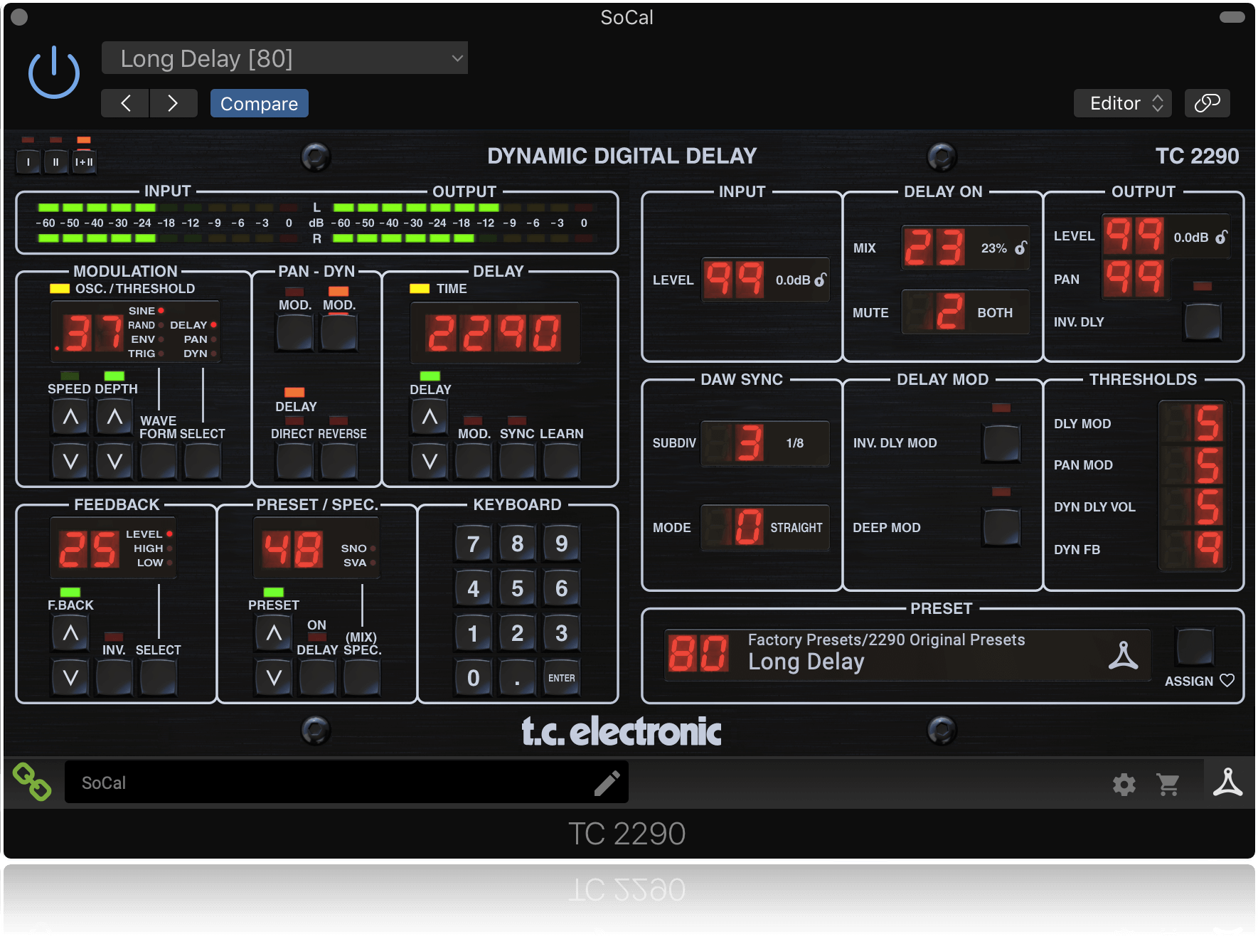 TC Electronic TC 2290-DT Digital Delay Plug-In with Desktop Interface