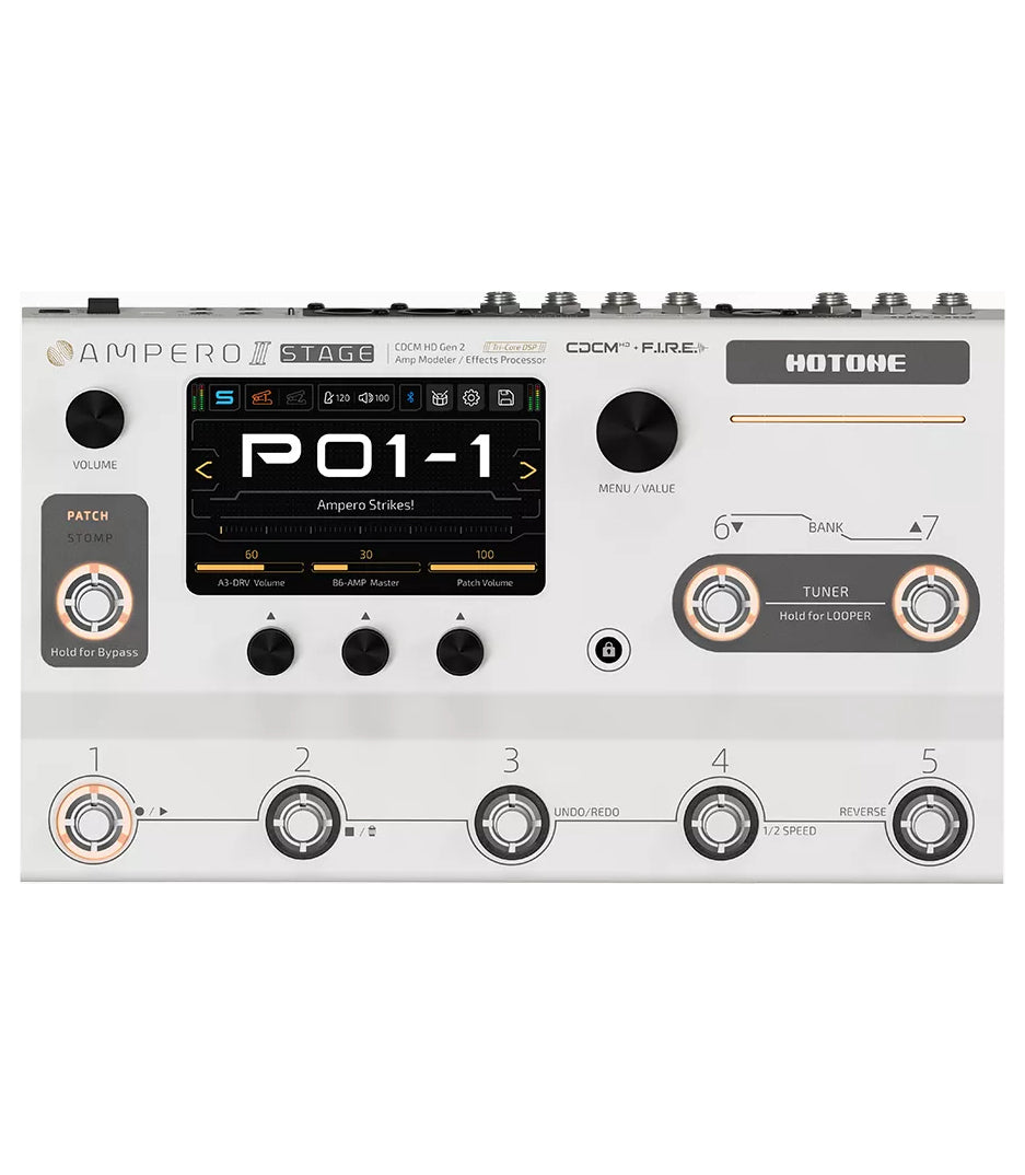 Hotone MP-380 Ampero II Stage Amp Modeler & Effects Processor, (with 18V power supply)