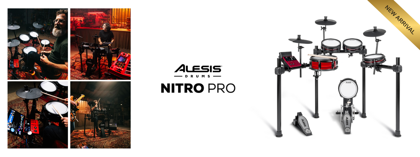 Alesis Nitro Pro 8-Piece Electronic Drum Kit With Bluetooth