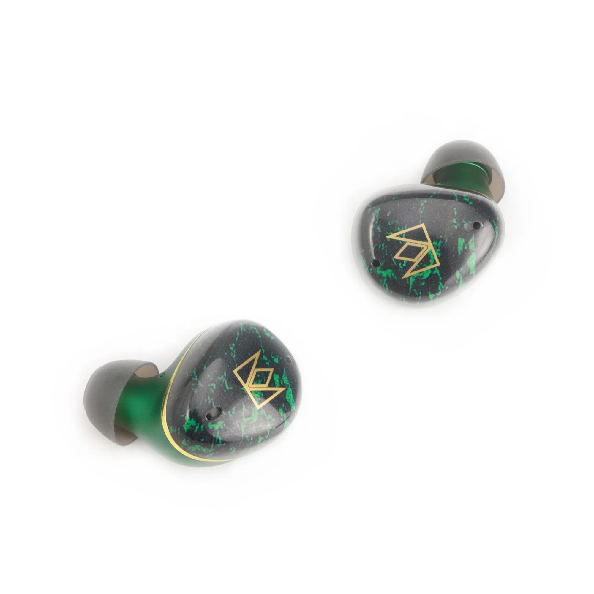 Noble FoKus Rex5 Earphone, 1x 10mm Dynamic, 3 Balanced Armature, 1x Planar Drivers, Audiodo Integration, Multipoint Connection, Bluetooth 5.4, Aluminum And Acrylic Housing, Green | FoKus Rex5