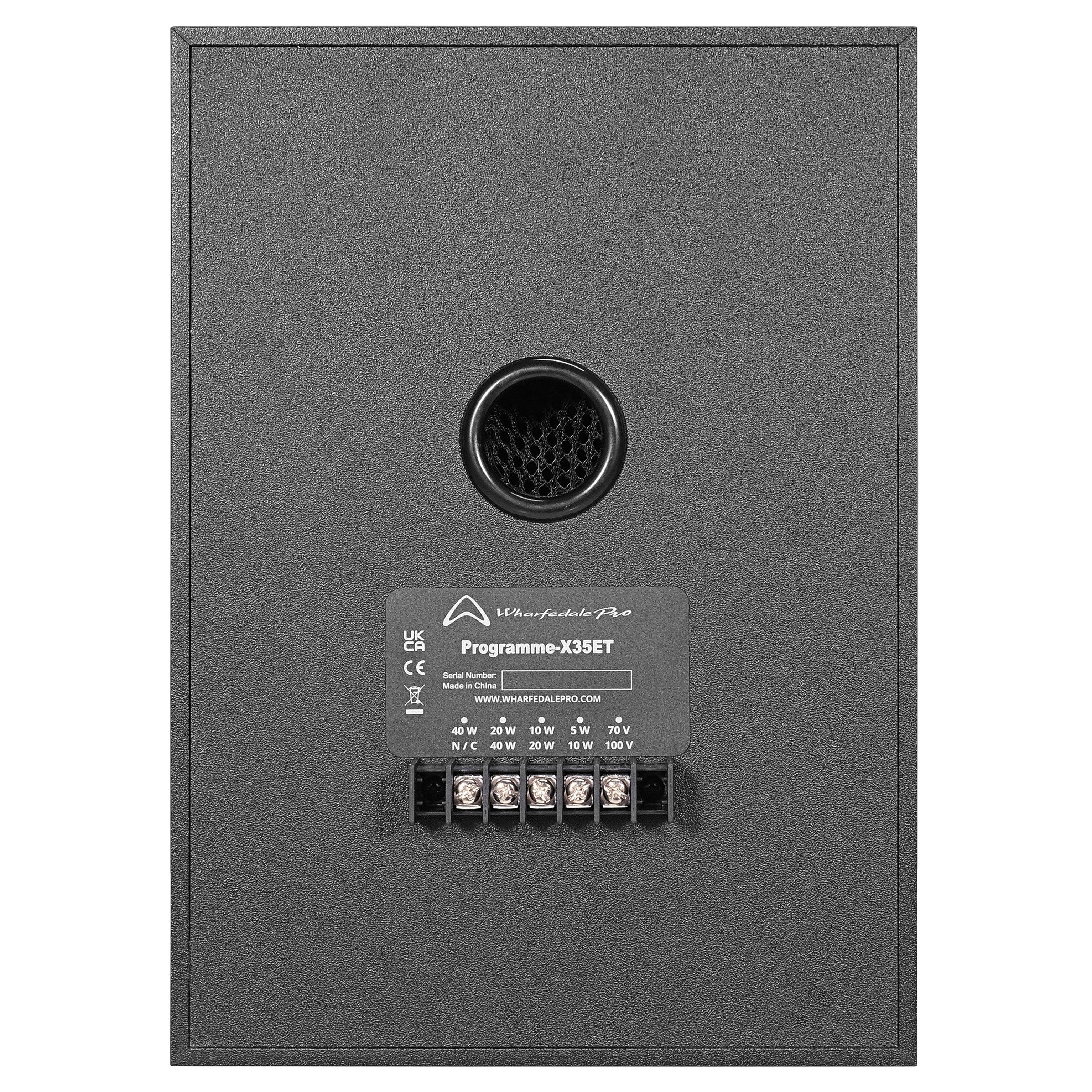 Wharfedale Pro PROGRAMMEX35ET Speaker Passive Wall Mount 1x6.5" 60W RMS Line/Ohm Wooden Paint Body Pairs