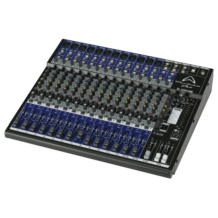 Wharfedale Pro SL1224USB Mixer Audio 16 CH 12 Mono & 2 Stereo FX and USB Interface
