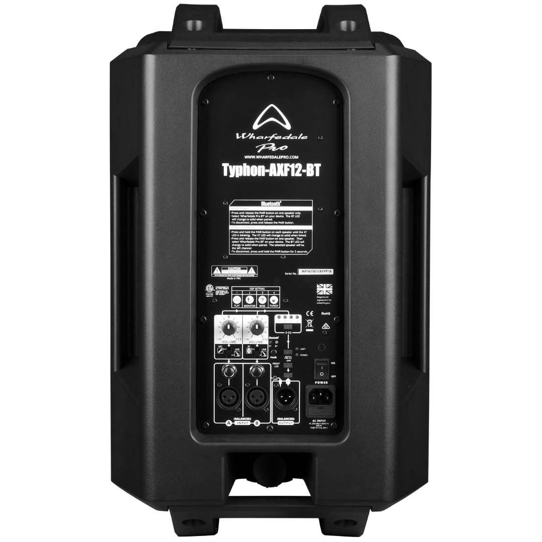 Wharfedale TYPHON-AXF12-BT 12" Active loudspeaker - with FIR and Bluetooth