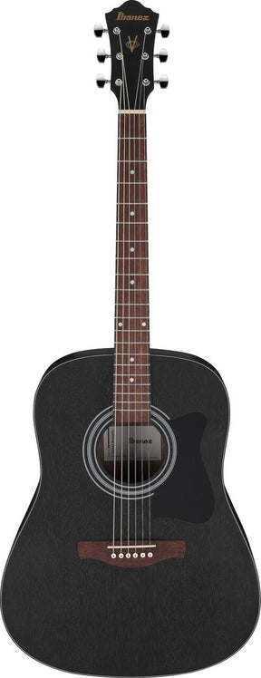 Ibanez V54NJP-WK Jampack Series Acoustic Guitar Package, Weathered Black