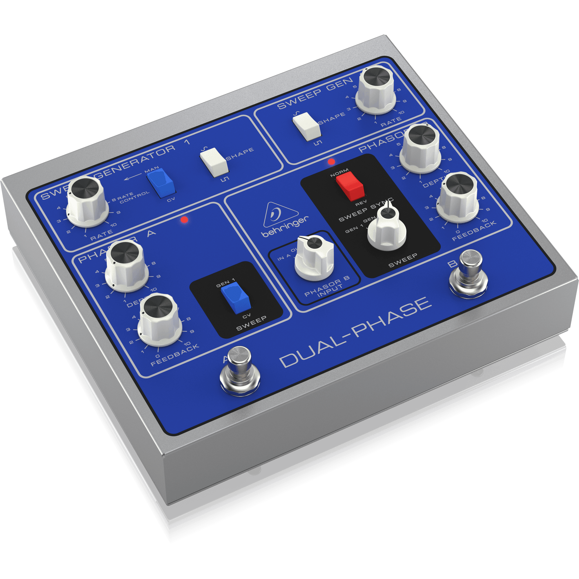 Behringer DUALPHASE Phase Shifter Guitar Pedal - MusicMajlis