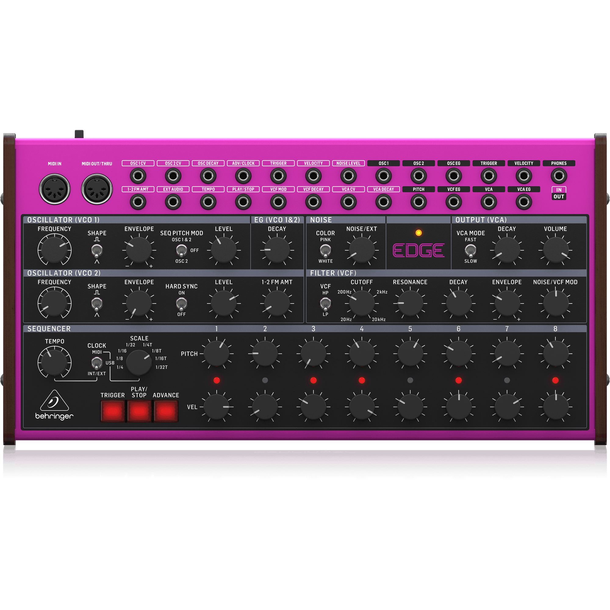 Behringer EDGE Semi-Modular Percussion Synthesizer with 2 Oscillators - MusicMajlis