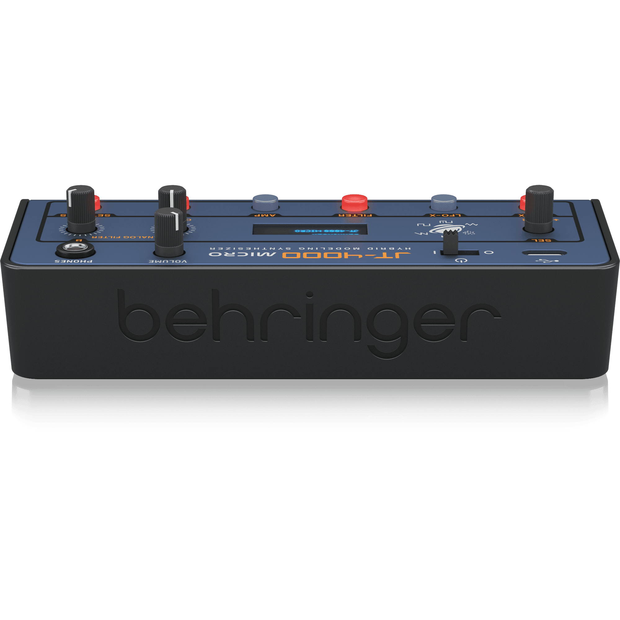 Behringer JT4000MICRO Portable 4-Voice Hybrid Synthesizer with 2 Analog Modeling Oscillators Per Voice, Multi-Mode Analog Filter, and Arpeggiator - MusicMajlis