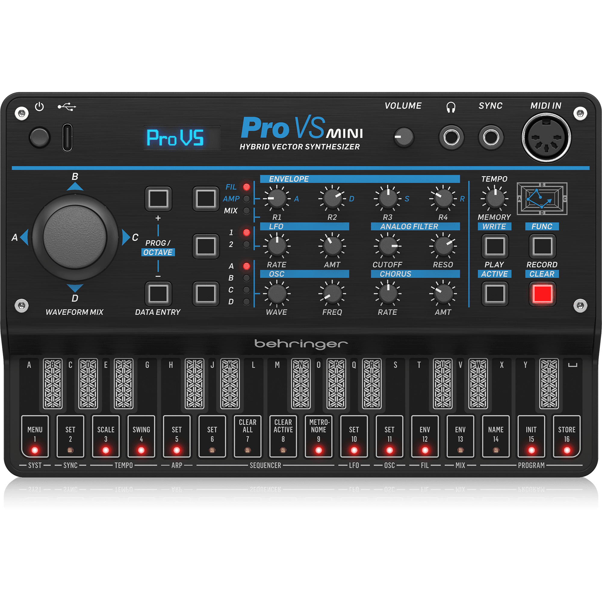 Behringer PRO VS MINI Portable 4-Voice Hybrid Synthesizer - MusicMajlis