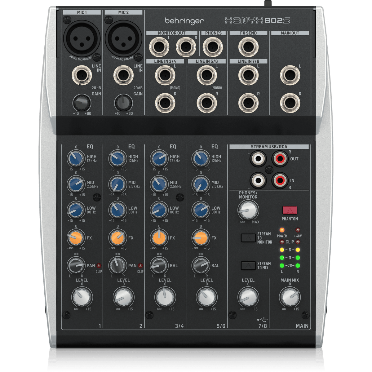 Behringer XENYX 802USB ミキサー・オーディオI/O behringer-xenyx-802s-premium-