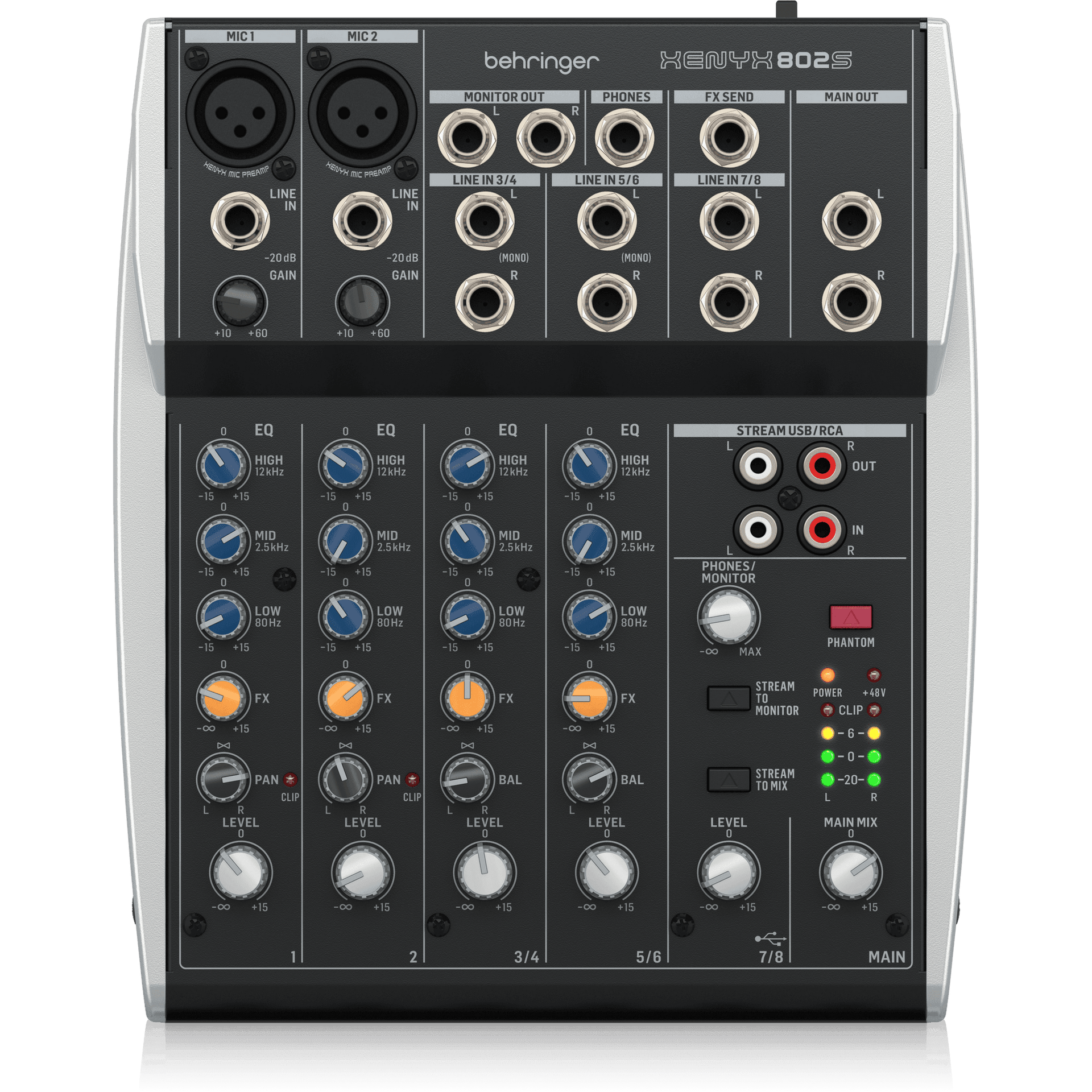 Behringer XENYX 802USB ミキサー・オーディオI/O behringer-xenyx-802s-premium-