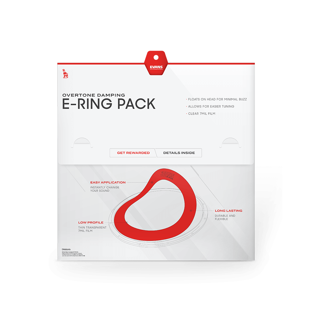 Evans E-Ring Pack, Rock-10, 12", 14", 16" (ER-ROCK)