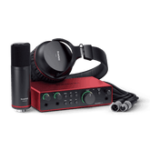 Focusrite Scarlett 2i2 Studio 4th Gen Scarlett 2i2 with CM25 MkIII condenser Microphone and SH-450 Closed-back Headphones Bundle - MusicMajlis