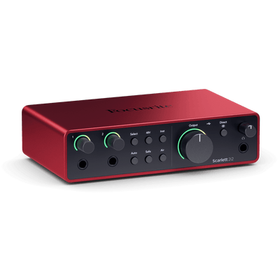 Focusrite Scarlett 2i2 Studio 4th Gen Scarlett 2i2 with CM25 MkIII condenser Microphone and SH-450 Closed-back Headphones Bundle - MusicMajlis