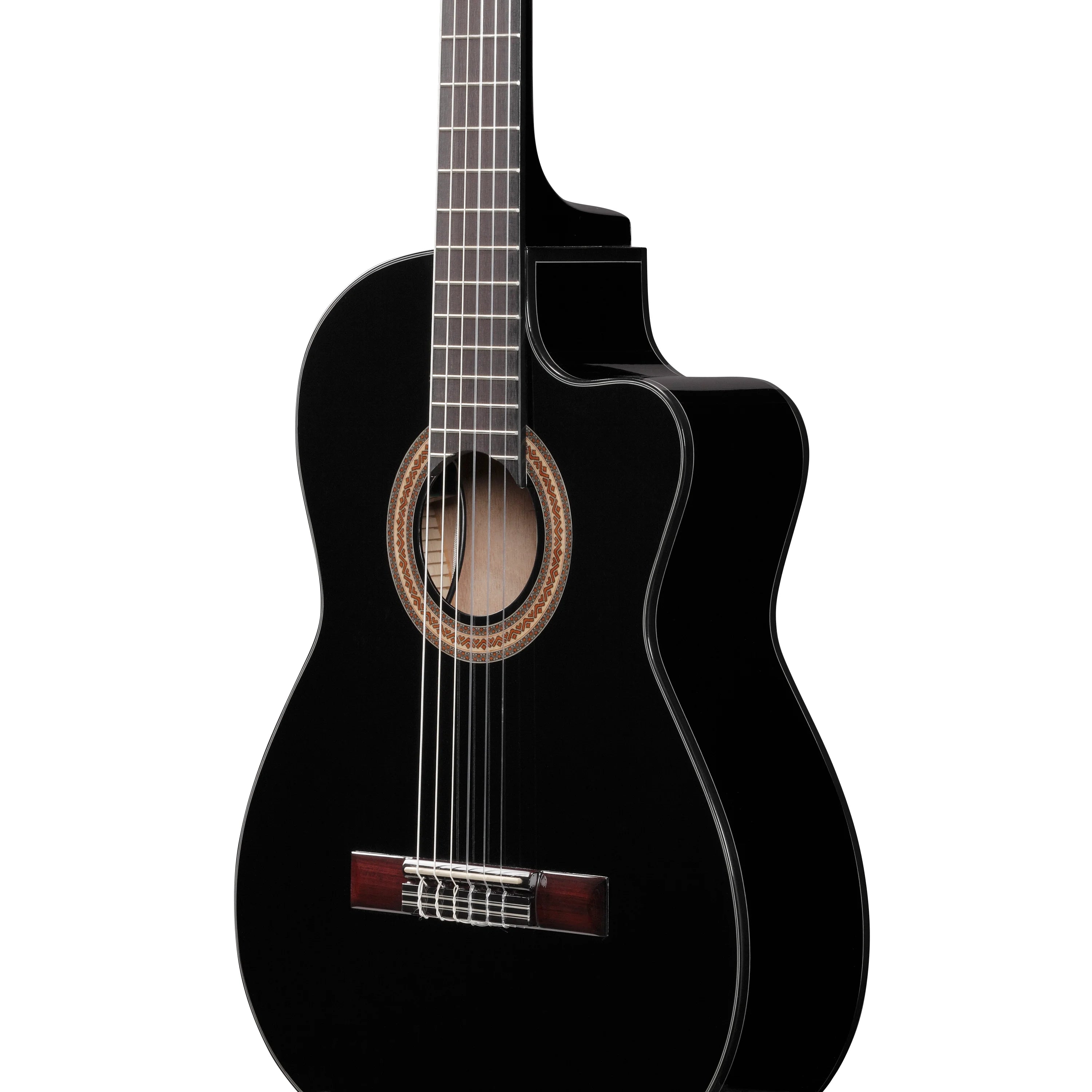Ibanez GA11CEBK Nylon-String Acoustic-Electric Classical Guitar,  Black High Gloss Finish