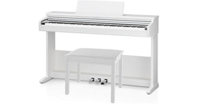 Kawai KDP75 88-Key Digital Piano with Matching Bench (Embossed White)