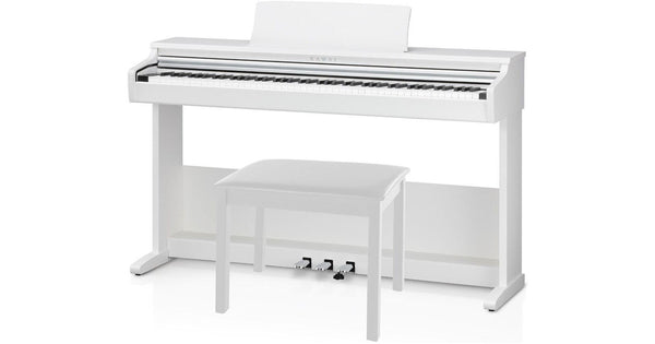 Kawai KDP75 88-Key Digital Piano with Matching Bench (Embossed White)