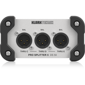 Klark Teknik DS50 Passive 1-In/5-Out Signal Splitter with Extended Dynamic Range - MusicMajlis