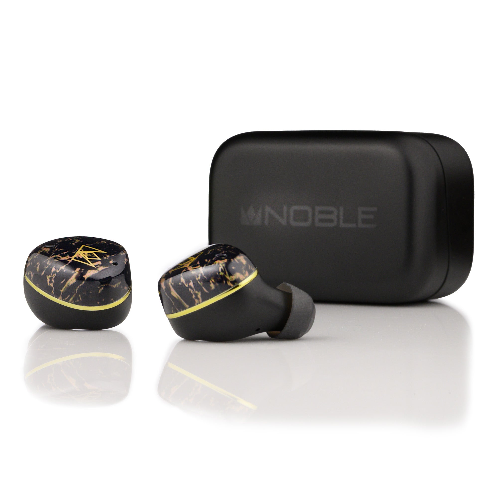Noble FoKus Rex5 Earphone, 1x 10mm Dynamic, 3 Balanced Armature, 1x Planar Drivers, Audiodo Integration, Multipoint Connection, Bluetooth 5.4, Aluminum And Acrylic Housing, Black | FoKus Rex5