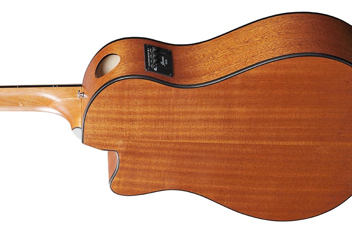 Ibanez AAM50CEOPN Advanced Acoustic Electric Guitar Auditorium with Advanced Access Cutaway Body - Open Pore Natural
