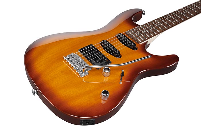 Ibanez GSA60 GIO SA Series Electric Guitars (Sunburst/Black Night Finish/Walnut Flat)