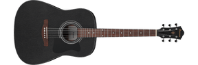 Ibanez V54NJP-WK Jampack Series Acoustic Guitar Package, Weathered Black