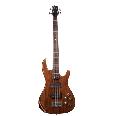 Tansen EB134N Bass Guitar, 4-String, Laurel Fingerboard, HH Pickups , Natural - MusicMajlis