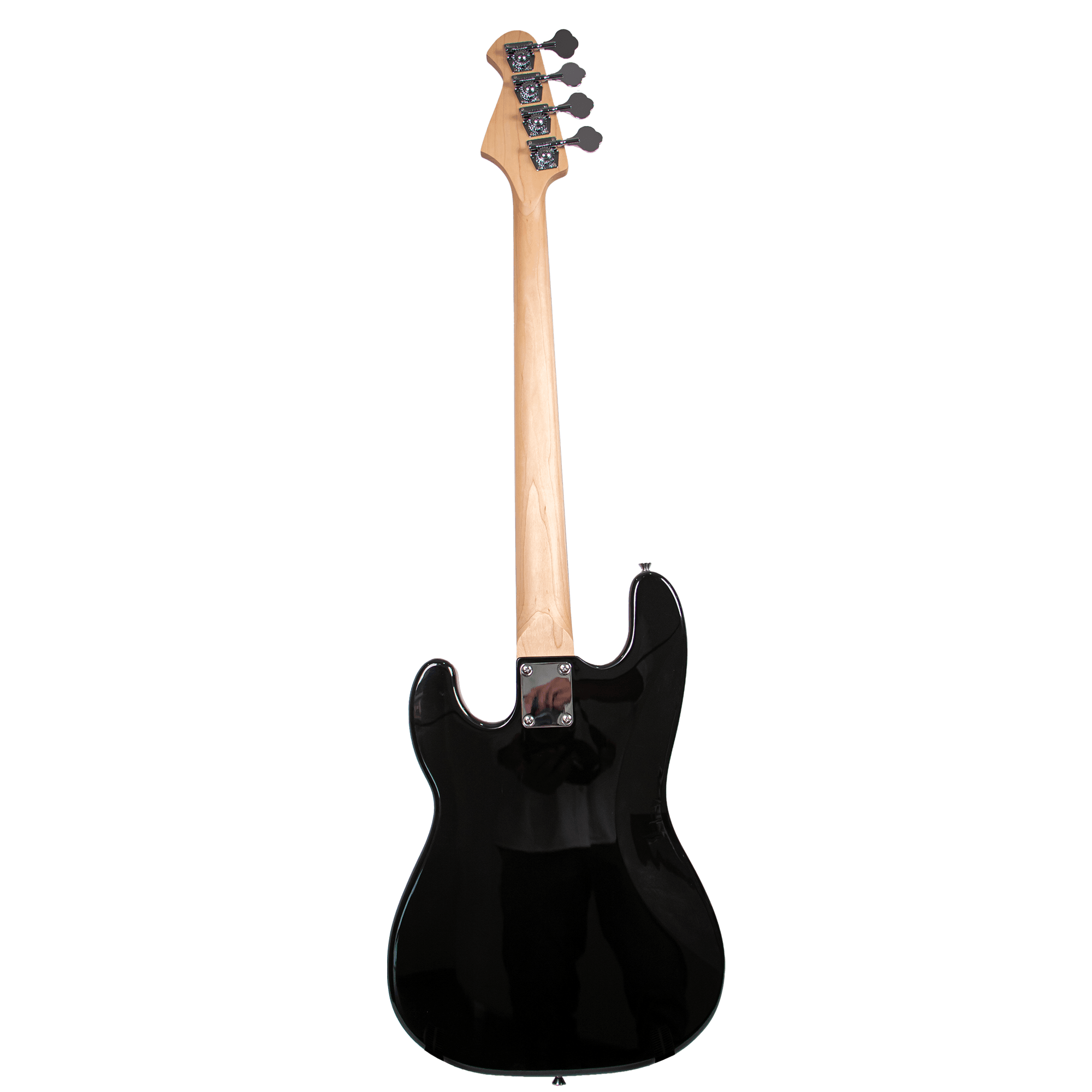 Tansen EB224BK Guitar Bass Electric, 4-String, Laurel Fingerboard, Split Coil Pickups , Black - MusicMajlis