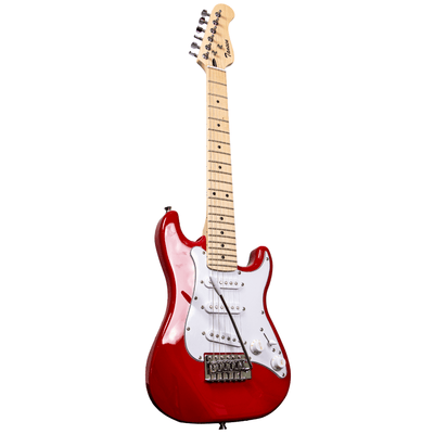 Tansen EG34RD Guitar Electric 6-String Double Cutaway Laurel Fingerboard Stratocaster Style SSS Pickups Red - MusicMajlis